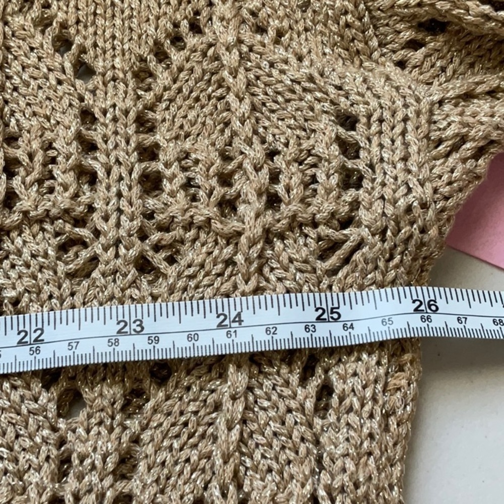 Jones New York Gold Metallic Sweater - Picture 6 of 7